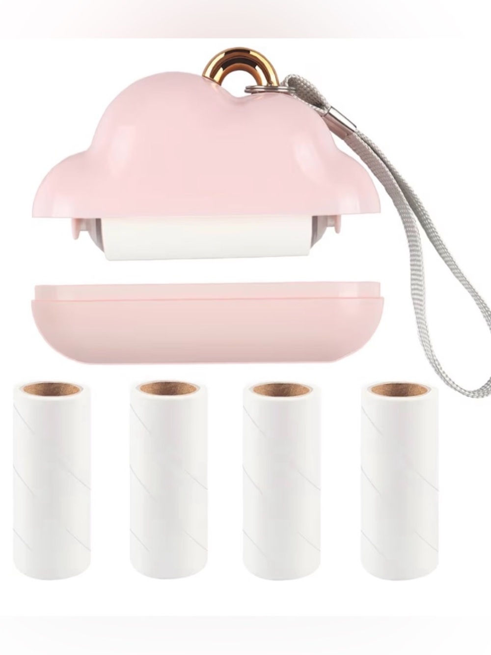 5/$25 Pink Cloud Mini Lint Roller with Refill Rolls